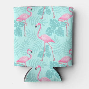 Porta-lata Vintage Flamingo Light Blue