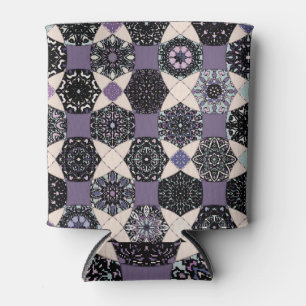 Porta-lata Vintage Floral Mandala: Colorida sem Seiva