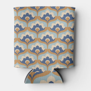 Porta-lata Vintage Floral Seamless Design.