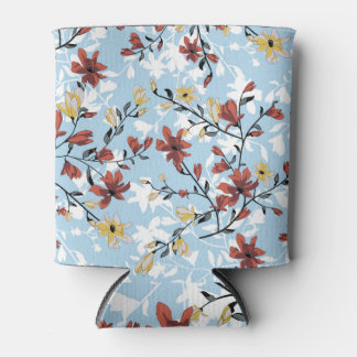 Porta-lata Vintage Floral: Simples Fundo do Tecido.