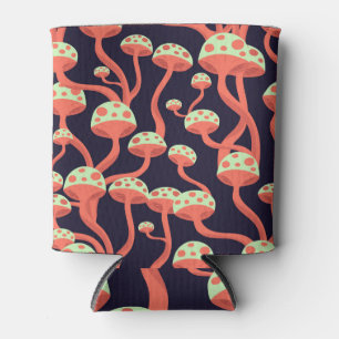 Porta-lata Vintage Graphics Mushroom Sem Fios Padrão