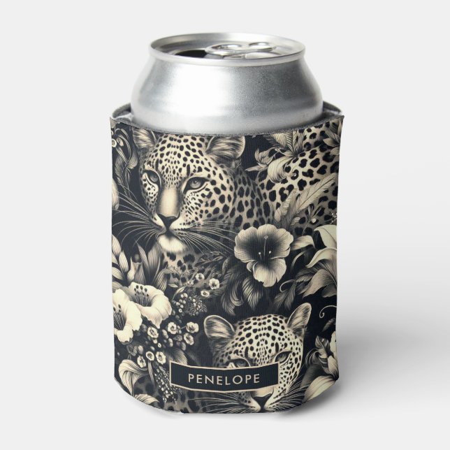 Porta-lata Vintage Jungle Jaguar (Can Front)