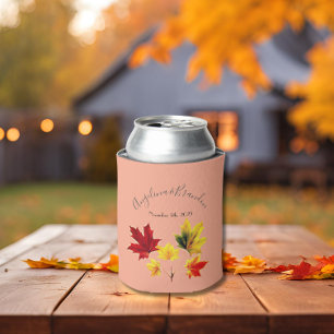 Porta-lata Vintage Maple Folhas - casamento