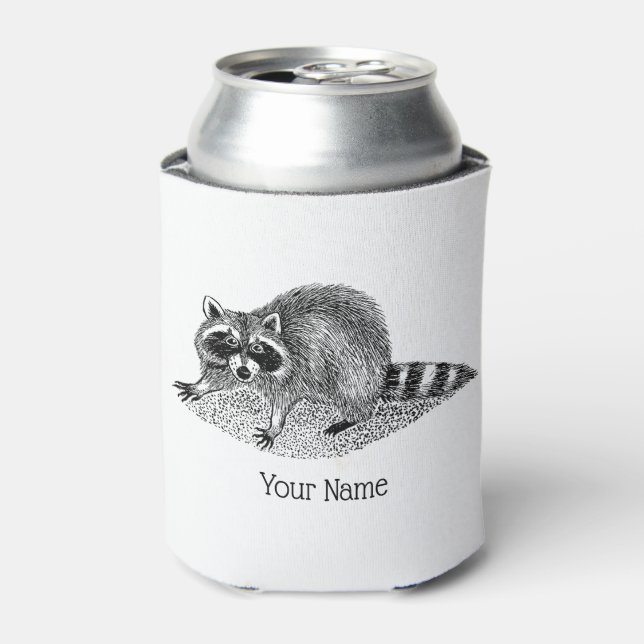 Porta-lata Vintage Mask Raccoon (Can Front)
