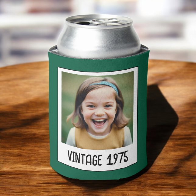 Porta-lata Vintage Milestone Aniversário Foto Keepsasak (Criador carregado)