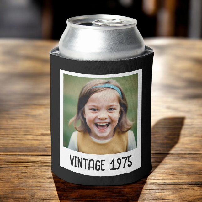 Porta-lata Vintage Milestone Aniversário Foto Keepsasak (Criador carregado)