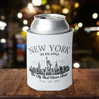 Porta-lata Vintage New York | Retro NYC Skyline