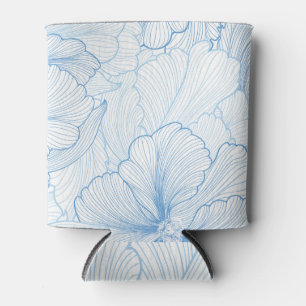 Porta-lata Vintage Peony: Padrão Floral Sem Costura