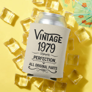 Porta-lata Vintage personalizado Dons de aniversário de 45 an