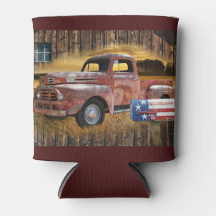 Porta-lata Vintage Red Truck