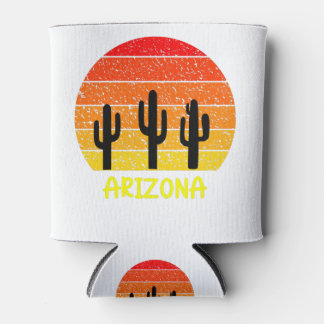 Porta-lata Vintage Retro Cactus Arizona Sunset