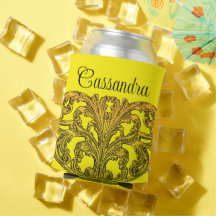 Vintage Swirl Ombre Dourado Personalizado