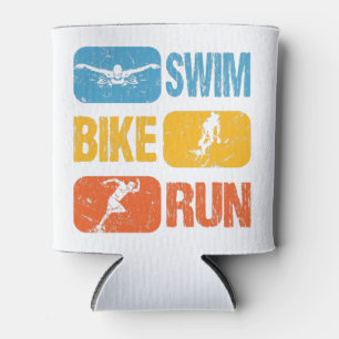 Porta-lata Vintage Triathlon - Natação Bike Run