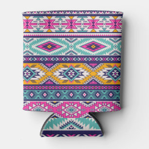 Porta-lata Vintage tribal Navajo: padrão retrô