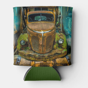 Porta-lata Vintage Truck Whiskey Barrels