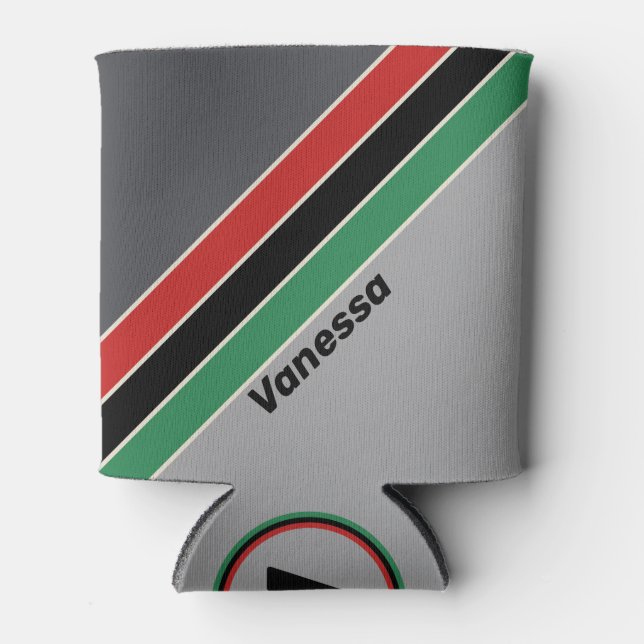 Porta-lata Vintage VHS Stripes with Name (Frente)