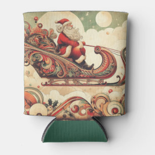 Porta-lata vintage/whimsical/papais noeis/Natal