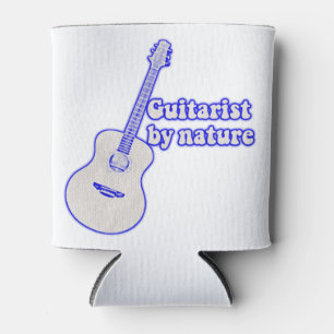 Porta-lata Violão-azul. Guitarista por natureza