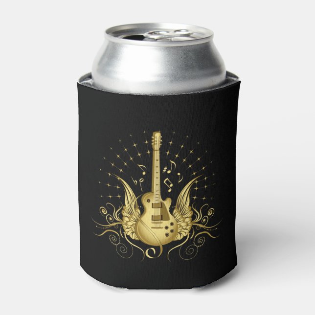 Porta-lata Violão com asa ouro (Can Front)