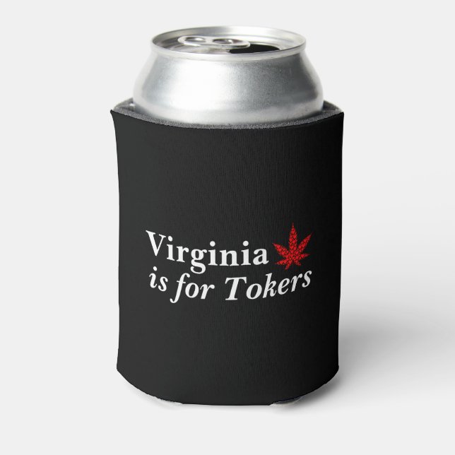 Porta-lata Virginia é para Tokers Weed Personalizado (Can Back)