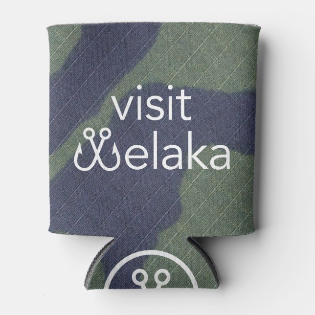 Porta-lata Visite Welaka Camo Coozie (Frente)