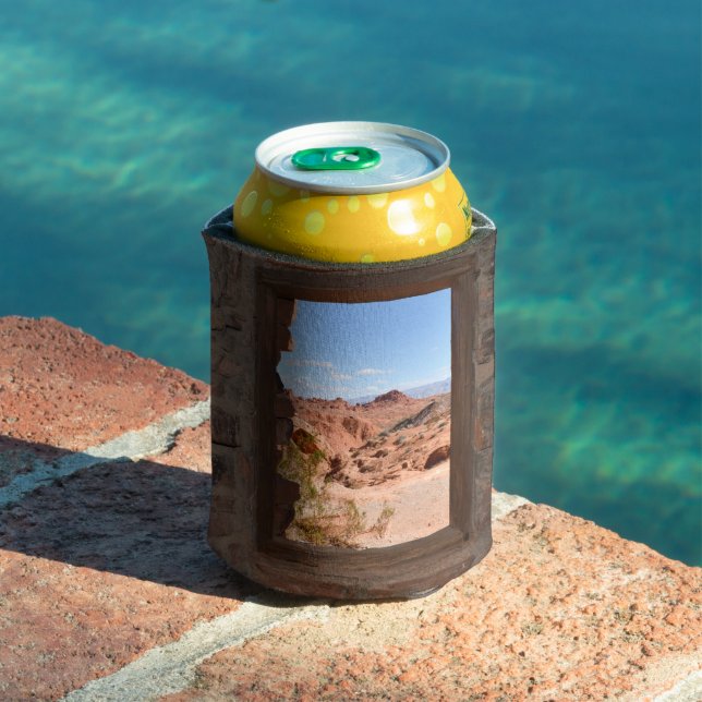 Porta-lata Vista de cabine de dentro do Vale do Fogo (Piscina in situ)