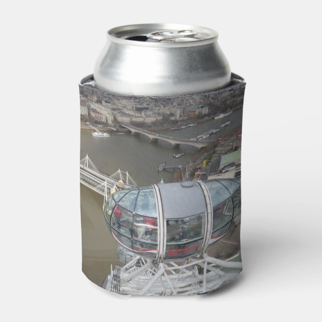Porta-lata Vista do London Eye Custom Can Cooler (Can Front)