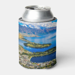 Porta-lata Vista em Queenstown do Pico de Bob, Nova Zelândia