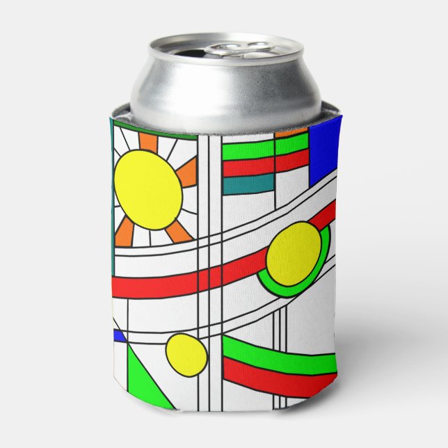 Porta-lata Vista Moderna de Vidro Estreito (Can Front)