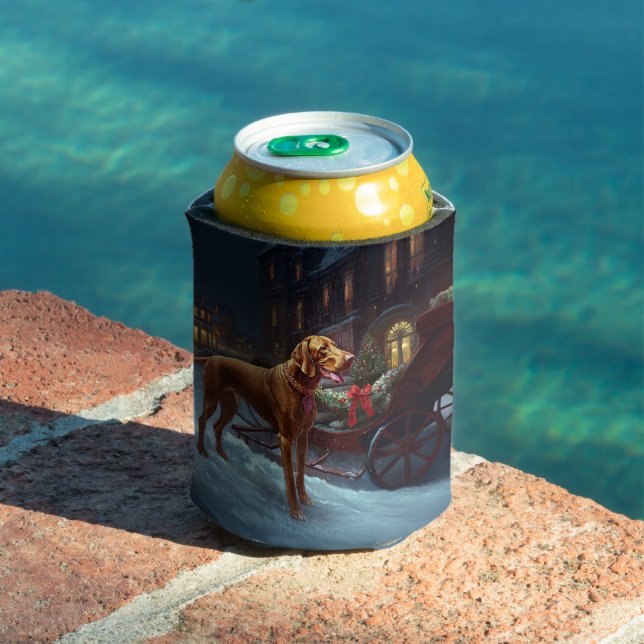 Porta-lata Vizsla Christmas Fesason (Piscina in situ)