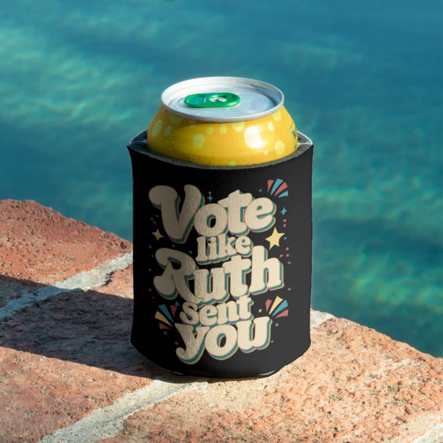 Porta-lata Vote Como Ruth Enviou A Você LGBT Feminista Útero (Piscina in situ)