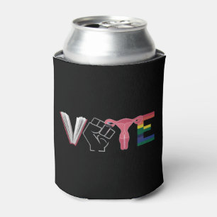 Porta-lata Vote pelos Direitos das Mulheres Feministas Livros