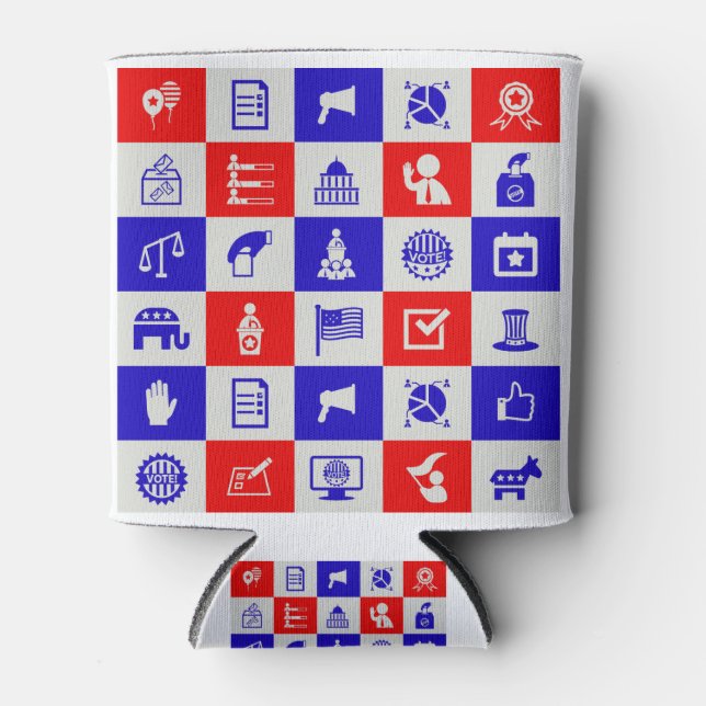 Porta-lata voto eleitoral nos EUA (Frente)