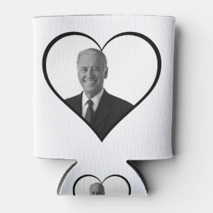 Porta-lata voto joe biden coração