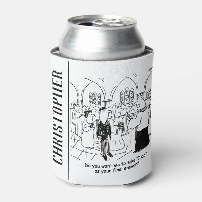 Porta-lata Votos do Casamento - Faço Como Resposta Final (Can Front)