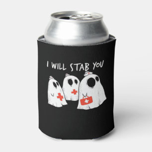 Porta-lata Vou Te Esfaquear Enfermeira Engraçada RN Halloween