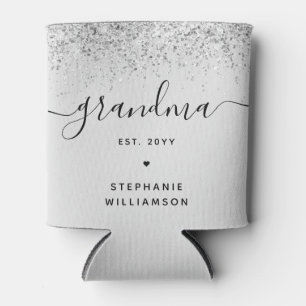 Porta-lata Vovó Est Glitter Confetti Personalizado Avó Presen