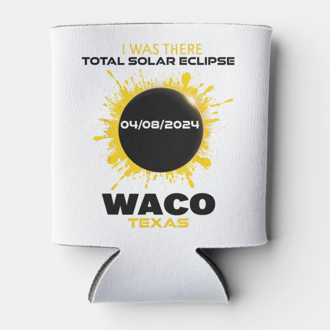Porta-lata Waco Texas Total Solar Eclipse 2024 (Frente)