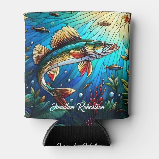 Porta-lata Walleye Pike no lago Modern (Frente)