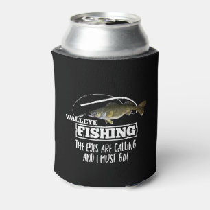 Porta-lata Walleye que pescam homens engraçados das citaçõ