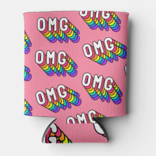 Porta-lata Wallpaper de Comic Pink do Quirky OMG