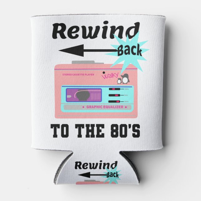 Porta-lata waRewind Back to the anos 80 (Frente)