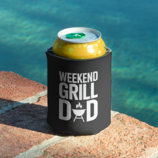 Porta-lata Weekend Grill Dad Funny BBQ
