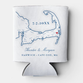 Porta-lata Wequassett Resort Cape Cod Wedding Favor