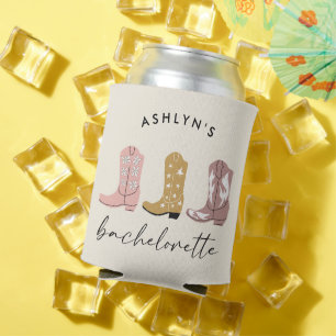 Porta-lata Western Cowboy Boots Bachelorette Can Coolers