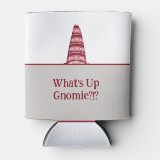 Porta-lata What's Up Gnomie Holiday Gnome Custom Text