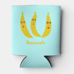 Porta-lata Whimsical Banana Trio PERSONALIZA TI