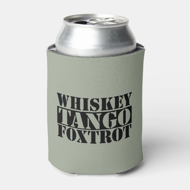 Porta-lata Whiskey Tango Foxtrot (Can Front)
