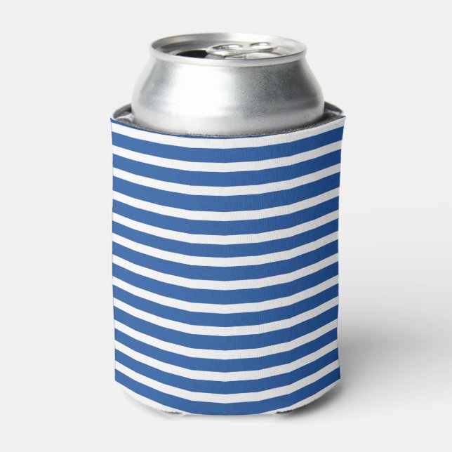 Porta-lata White Blue Stripes Summer (Can Front)