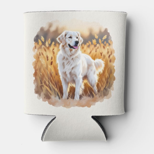 Porta-lata White Golden Retriever Dog (Frente)